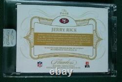 1/1 2019 Flawless 49ers Jerry Rice Autograph Used/Worn SHIELD Patch Auto /2
