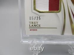 1/1? 5/25 Trey Lance Rc Dual Patch 2021 Panini Immaculate Jersey Number
