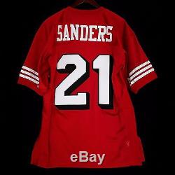 100% Authentic Deion Sanders Mitchell & Ness 49ers NFL Jersey Size 44 L