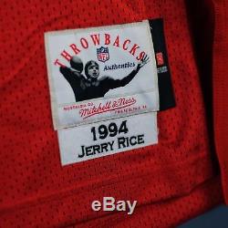 100% Authentic Jerry Rice Mitchell & Ness 49ers NFL Jersey Size 52 2XL Mens