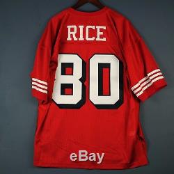 100% Authentic Jerry Rice Mitchell & Ness 49ers NFL Jersey Size 52 2XL Mens