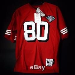 100% Authentic Jerry Rice Mitchell & Ness 49ers NFL Jersey Size 56 3XL
