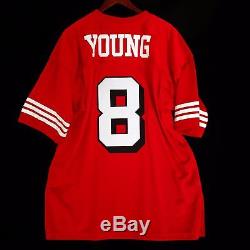 100% Authentic Steve Young Mitchell & Ness 49ers NFL Jersey Size 48 XL