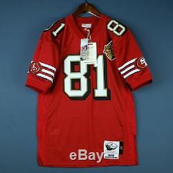 100% Authentic Terrell Owens 49ers Mitchell & Ness NFL Jersey Size 52 2XL Mens