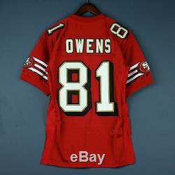 100% Authentic Terrell Owens 96 49ers Mitchell & Ness NFL Jersey Size 44 L Large