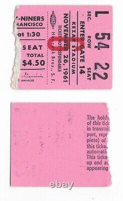 1960 1969 San Francisco 49ers Ticket Stubs Home and Away Games You Pick