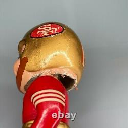 1960's VINTAGE SAN FRANCISCO 49ers FOOTBALL BOBBLE HEAD NODDER JAPAN GOLD BASE