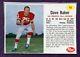 1962 Post Dave Baker 49ers Sp#93 Ex-mt Scarce