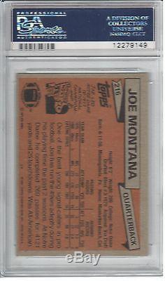 1981 81 Topps PSA 10 Joe Montana Rookie card new tamper free holder 49ers