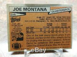 1981 JOE MONTANA TOPPS R/C San Francisco 49ers ROOKIE #216. REAL NICE