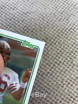 1981 Joe Montana Rookie Card Topps Football Original