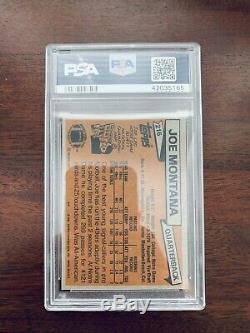 1981 Joe Montana Topps Rookie Card PSA 9 Mint