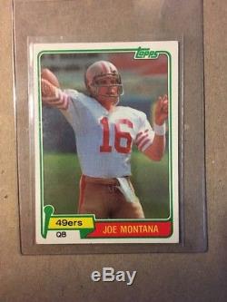 1981 Topps #216 Joe Montana San Francisco 49ers RC Rookie HOF Possible PSA10