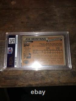 1981 Topps Football #216 Joe Montana 49ers RC Rookie HOF PSA 9 MINT
