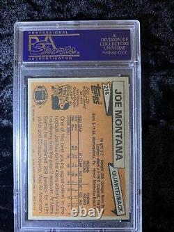 1981 Topps JOE MONTANA ROOKIE Card RC PSA 6 EX-MT #216 HOF