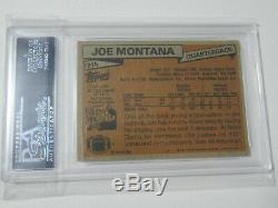 1981 Topps JOE MONTANA Rookie #216 PSA /DNA Auto Autograph Rookie RC 49ers 49ers