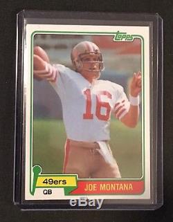 1981 Topps JOE MONTANA Rookie RC #216 NM SHARP