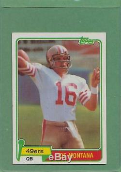 1981 Topps Joe Montana #216 HOF 49ers Rookie Card NM