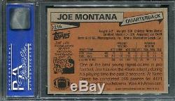1981 Topps Joe Montana HOF ROOKIE RC #216 PSA 10 GEM MINT