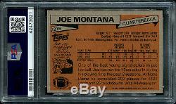 1981 Topps Joe Montana HOF ROOKIE RC #216 PSA 8 NM-MT