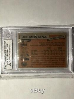 1981 Topps Joe Montana RC #216 BGS 8 NM/MT