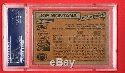 1981 Topps Joe Montana RC #216 Rookie PSA 9 Mint (BB MO)