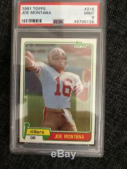 1981 Topps Joe Montana Rookie PSA 9 Beautiful Card