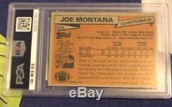 1981 Topps Joe Montana Rookie PSA 9 SHARP