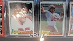 1981 Topps Rack with Joe Montana & Dwight Clark RC Showing ON TOP! The CATCH PACK