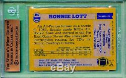 1982 Topps #486 Ronnie Lott ROOKIE BGS 9.5 (Gem Mint) San Francisco 49ers