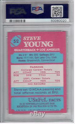 1984 84 Topps USFL PSA 10 Steve Young Rookie card new PSA holder