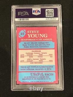 1984 Topps USFL Football Steve Young RC Card XRC PSA 8 49ers INVESTHOF
