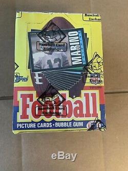 1985 Topps Football Unopened Wax Box BBCE Authenticated Moon RC, Non X-Out Mint