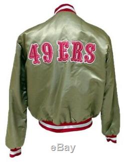 1985 Vintage San Francisco 49ers Starter Bomber Satin Jacket Sz XL HOLY GRAIL