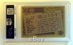 1986 JERRY RICE San Fran 49'ers SIGNED Topps Rookie Card #161 PSA/DNA cert