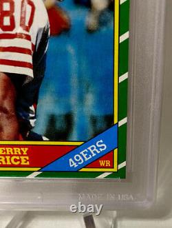 1986 Jerry Rice Topps Rookie Card #161 -PRO Graded 9.5 Mint+ RC 49ers PSA 10