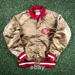 1986 OG Wilson NFL Satin Jacket San Francisco 49ers Sz. 44 Gold Vintage Rice