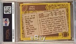 1986 Topps #161 Jerry Rice 49ers RC Rookie PSA 9 Mint