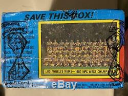 1986 Topps Football Wax Box Jerry Rice RC PSA 10 BBCE FASC From Sealed Case