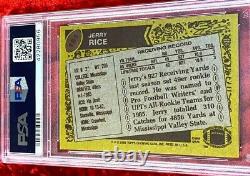 1986 Topps Jerry Rice #161 Signed Autographed Rookie Rc Auto Psa Dna 10