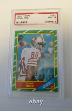 1986 Topps Jerry Rice RC #161 PSA MINT 9! Exceptional Condition