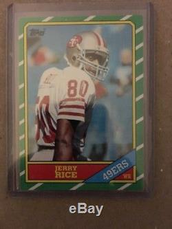 1986 Topps Jerry Rice Rookie Mint RC 49ers Football Potential PSA 10! Perfect