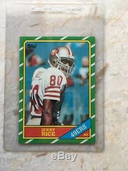 1986 Topps Jerry Rice Rookie Mint RC 49ers Football Potential PSA 10! Perfect