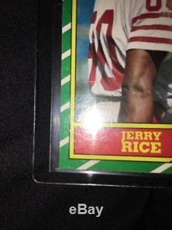 1986 Topps Jerry Rice Rookie Mint RC 49ers Football Potential PSA 9