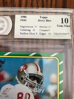 1986 Topps Jerry Rice San Francisco 49ers #161 Football Card