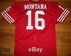 1988 49ers Montana Authentic Pro Cut Jersey Sz 48 Ripon Athletic Berlin WI USA