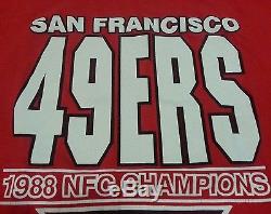 1988 San Francisco 49ers NFC Champs, Super Bowl Shirt Size Medium Anvil made