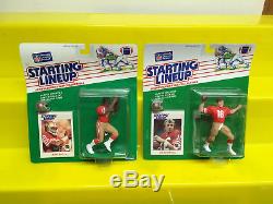 1988 Starting Lineup Jerry Rice/Joe Montana/San Francisco 49ers//SLU/NFL/Rookie