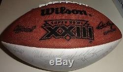 1989 Super Bowl XXIII Champs San Francisco 49ers Team Signed Football JSA withCase
