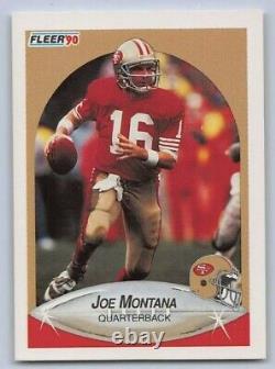 1990 Fleer #10 Joe Montana Error Card